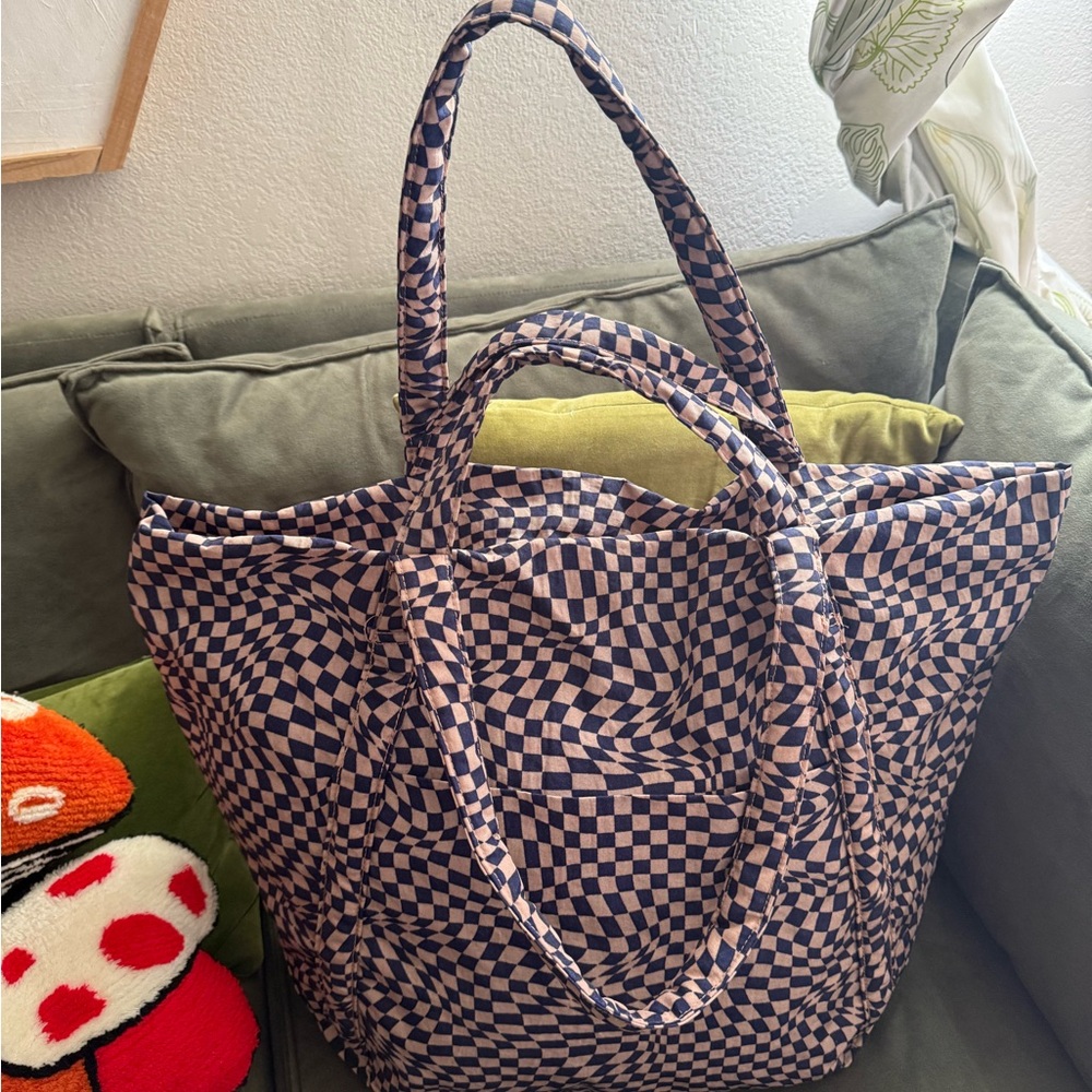 Dead stock Indigo Trippy Checker - Cloud Travel BAGGU